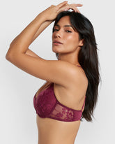 Isla & Evie Obvious Lightly Lined Full Coverage Bra Purple / 34B
